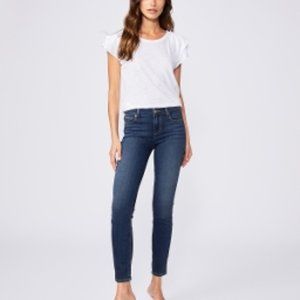 Paige Blue Medium Wash Verdugo Ankle Skinny Jeans